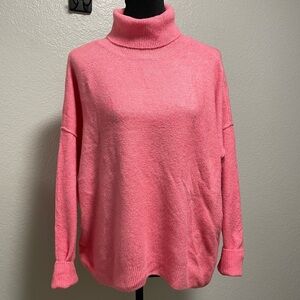 Vince Camuto Pink Women’s Turtle Neck Comfy Knit Sweater LARGE